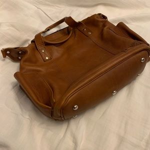 Nena and Co. Leather Medium Day Bag - Cafe